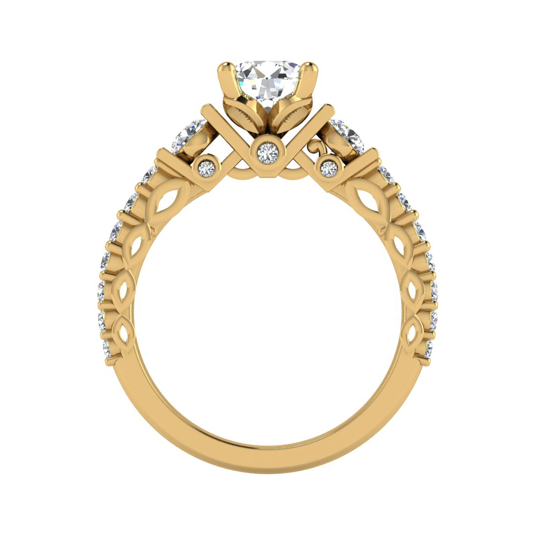 Paislee Accented Engagement Ring